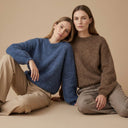 URSOLA - MELANGE KID MOHAIR ET LAINE - MARINE - TU - PULL