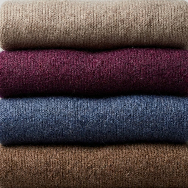 URSOLA - MELANGE KID MOHAIR ET LAINE - MARINE - TU - PULL