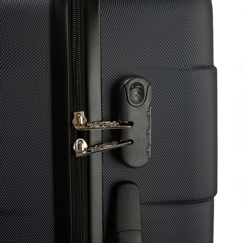 Valise rigide avec 4 roulettes - 60L - 46 x 67 x 25 cm - Toulouse Bleu marine - CXL by Christian Lacroix Maison