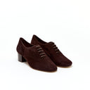 VERNIE CHOCOLAT SUEDE - RICHELIEU