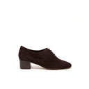 VERNIE CHOCOLAT SUEDE - RICHELIEU