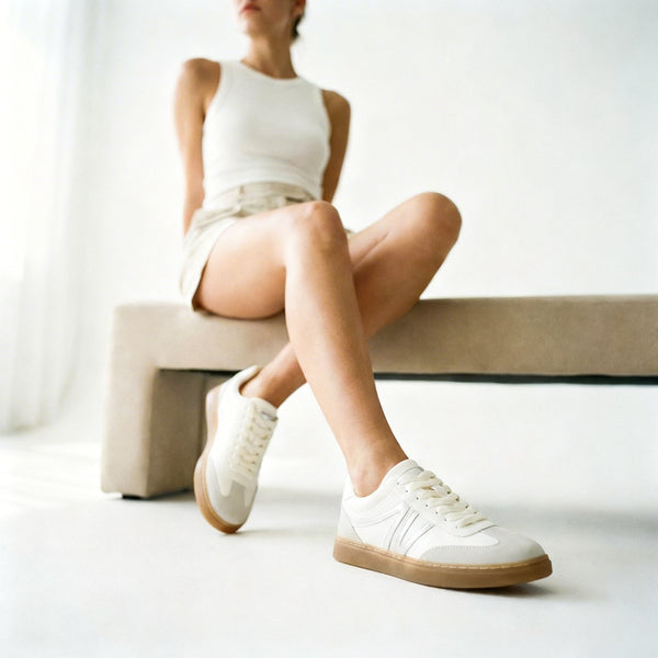 WENZA BLANC / ARGENT - BASKETS