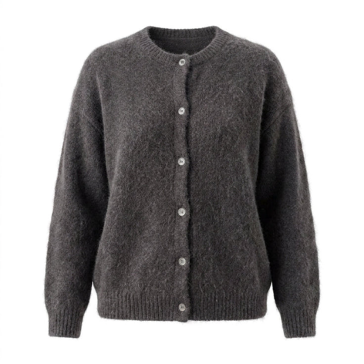 YSADORA - BABY ALPAGA MELANGE - GRIS FONCE - TU - GILET