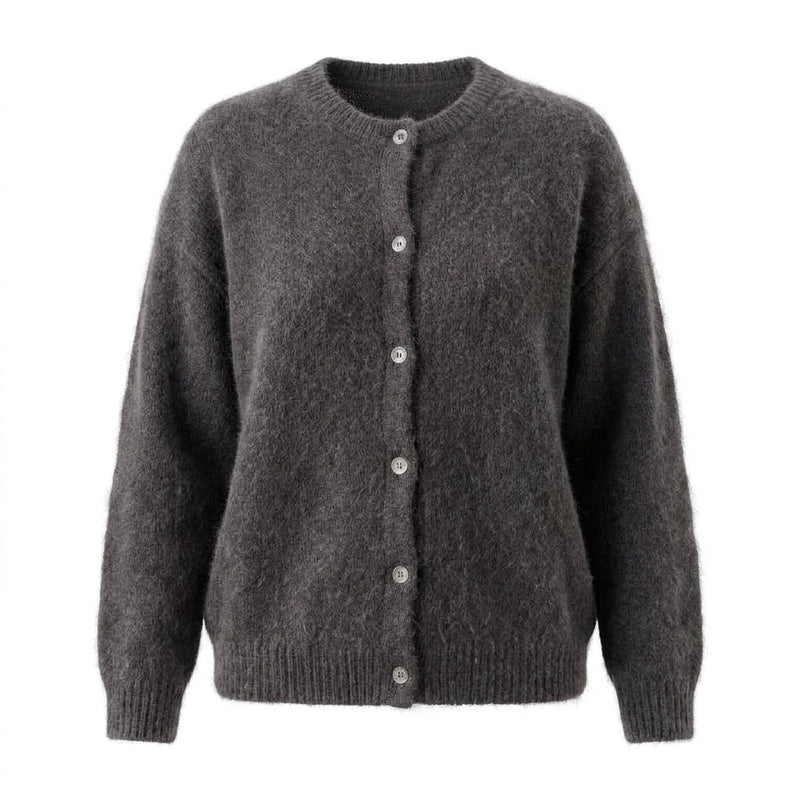 YSADORA - BABY ALPAGA MELANGE - GRIS FONCE - TU - GILET