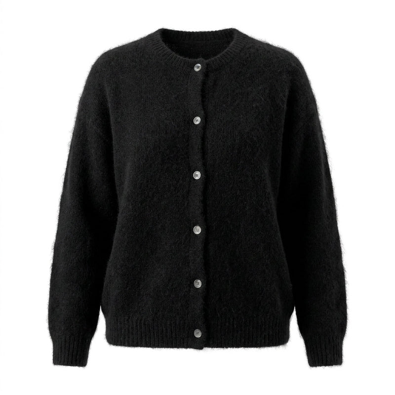 YSADORA - BABY ALPAGA MELANGE - NOIR - TU - GILET