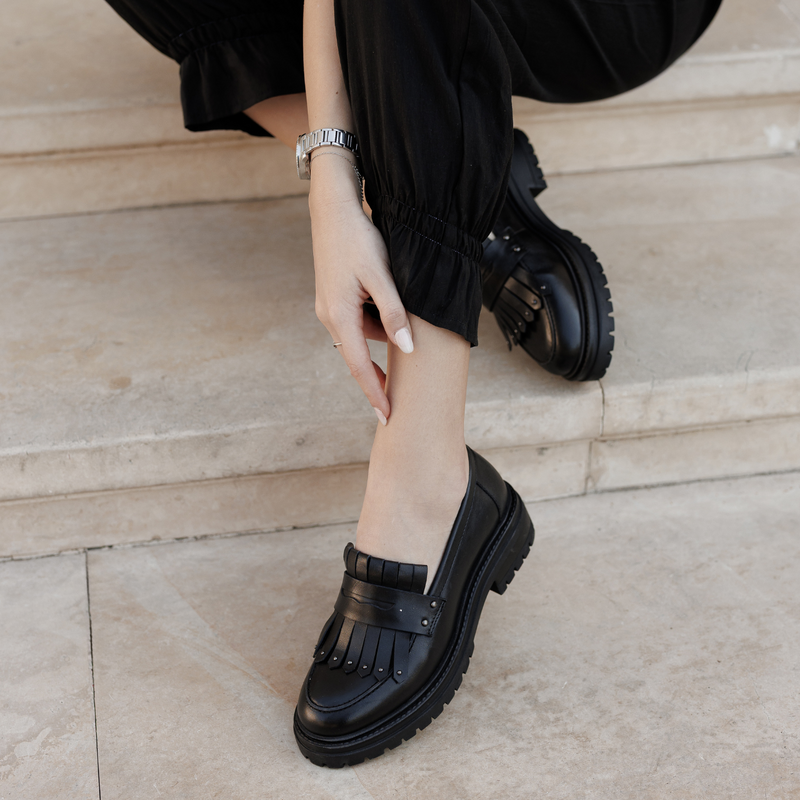ZELDA NOIR - MOCASSIN